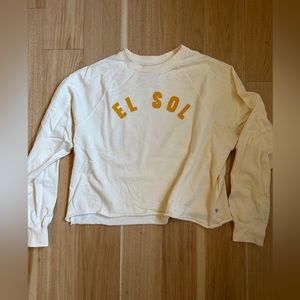 Billabong “El Sol” crewneck crop top